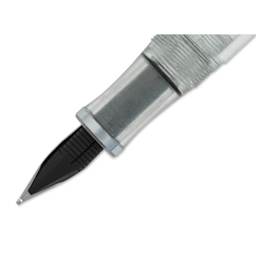 Noodler's Triple Tail Flex Fountain Pen - Clear, close-up of the pen