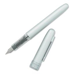 Platinum Plaisir Fountain Pen - Ice White, Fine, with cap
