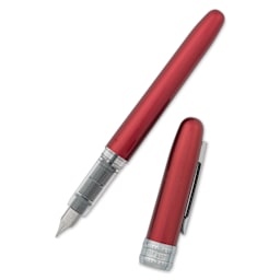 Platinum Plaisir Fountain Pen - Red, Medium, with cap