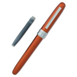 Platinum Plaisir Fountain Pen - Nova Orange, Fine, with ink cartridge