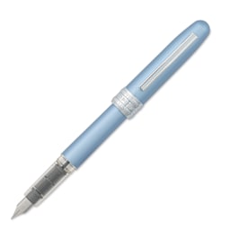 Platinum Plaisir Fountain Pen - Frosty Blue, Fine