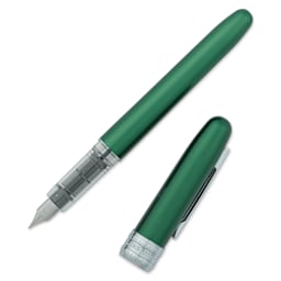 Platinum Plaisir Fountain Pen - Green, Fine, with cap