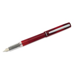 Platinum Prefounte Fountain Pen - Crimson Red, Fine, cap off