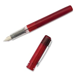 Platinum Prefounte Fountain Pen - Crimson Red, Fine, with cap