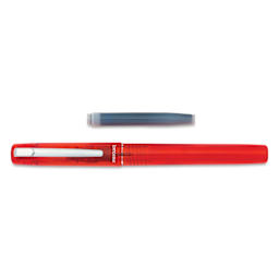 Platinum Prefounte Fountain Pen - Vermilion Orange, Fine, with ink refill cartridge