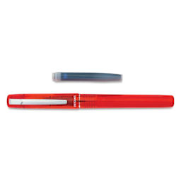 Platinum Prefounte Fountain Pen - Vermilion Orange, Medium, with ink refill cartridge