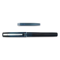 Platinum Prefounte Fountain Pen - Graphite Blue, Fine, with ink refill cartridge