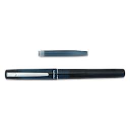 Platinum Prefounte Fountain Pen - Graphite Blue, Medium, with ink refill cartridge