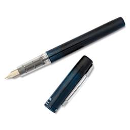 Platinum Prefounte Fountain Pen - Graphite Blue, Medium, with cap