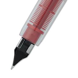 Platinum Preppy Fountain Pen - Red, Fine, close-up, back of nib