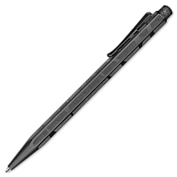 Caran d’Ache Ecridor Black Lines Ballpoint Pen, showing clip