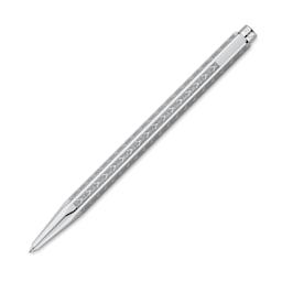 Caran d'Ache Ecridor Chevron Ballpoint Pen - Platinum Coated, out of packaging