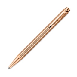 Caran d'Ache Ecridor Chevron Ballpoint Pen - Rose Gold