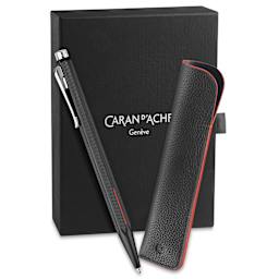 Caran d'Ache Ecridor Racing Ballpoint Pen, pen with packaging and pen case