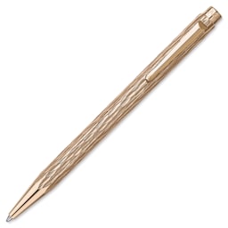 Caran d’Ache Ecridor Venetian Ballpoint Pen - Rose Gold with Leather Case, pen