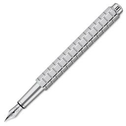 Caran d'Ache Ecridor Avenue Fountain Pen - Platinum Coated, Fine, cap off