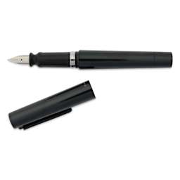 Sailor TUZU Adjust Fountain Pen - Black, Medium, cap off