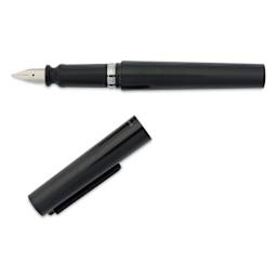 Sailor TUZU Adjust Fountain Pen - Black, Broad, cap off