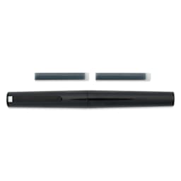 Sailor TUZU Adjust Fountain Pen - Black, Broad, with replacement ink cartridges