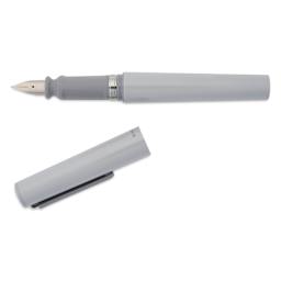 Sailor TUZU Adjust Fountain Pen - Gray, Medium, cap off