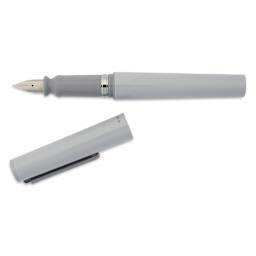 Sailor TUZU Adjust Fountain Pen - Gray, Broad, cap off