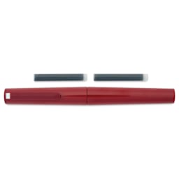 Sailor TUZU Adjust Fountain Pen - Red, Fine, with replacement ink cartridges