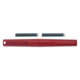 Sailor TUZU Adjust Fountain Pen - Red, Broad, with replacement ink cartridges