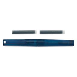 Sailor TUZU Adjust Fountain Pen - Navy, Broad, with replacement ink cartridges