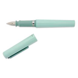 Sailor TUZU Adjust Fountain Pen - Green, Broad, cap off