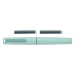 Sailor TUZU Adjust Fountain Pen - Green, Broad, with replacement ink cartridges
