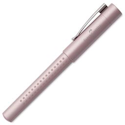 Faber-Castell 2011 Grip Fountain Pen - Pale Rose, Medium Nib, cap on