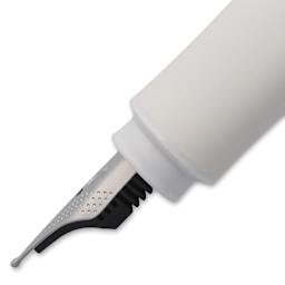 Faber-Castell 2010 Harmony Grip Fountain Pen - Coconut Milk, Medium Nib, close-up