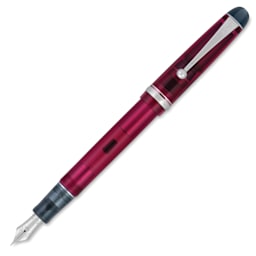 Pilot Custom 74 Fountain Pen - Merlot, Broad, cap off