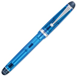 Pilot Custom 74 Fountain Pen - Blue, Extra-Fine, cap on