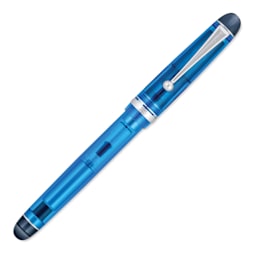 Pilot Custom 74 Fountain Pen - Blue, Medium, cap on