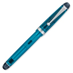 Pilot Custom 74 Fountain Pen - Teal, Broad, cap on