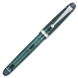 Pilot Custom 74 Fountain Pen - Forest Green, Fine, cap on