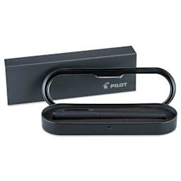 Pilot Explorer Fountain Pen - Black Matte, inside of carrying case