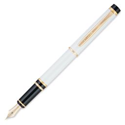 Pilot Grance Fountain Pen - White, cap off (image may show a different size nib)
