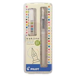 Pilot Kakuno Fountain Pen - Clear, X-Fine Nib, in packaging