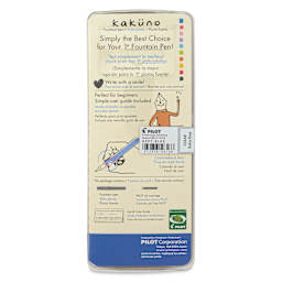 Pilot Kakuno Fountain Pen - Clear, X-Fine Nib, back of packaging