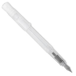 Pilot Kakuno Fountain Pen - Clear, Medium Nib, cap off