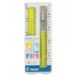 Pilot Kakuno Fountain Pen - Green, Fine Nib, in package