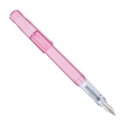 Pilot Kakuno Fountain Pen - Pink, Medium Nib, cap off