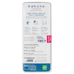 Pilot Kakuno Fountain Pen - Coral, Medium Nib, back of package