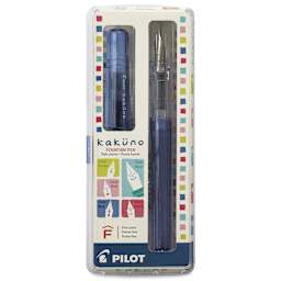 Pilot Kakuno Fountain Pen - Blue, Fine Nib, in package