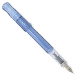 Pilot Kakuno Fountain Pen - Blue, Fine Nib, cap off