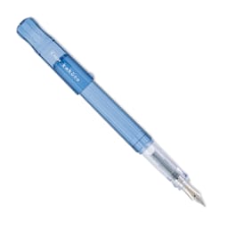 Pilot Kakuno Fountain Pen - Blue, Medium Nib, cap off