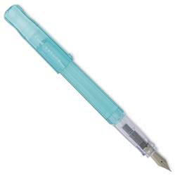 Pilot Kakuno Fountain Pen - Aqua, Fine Nib, cap off