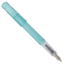 Pilot Kakuno Fountain Pen - Aqua, Medium Nib, cap off